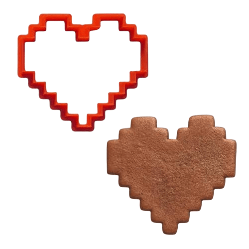 PLASTİK KOPAT TIRTIKLI KALP 3D 9 CM