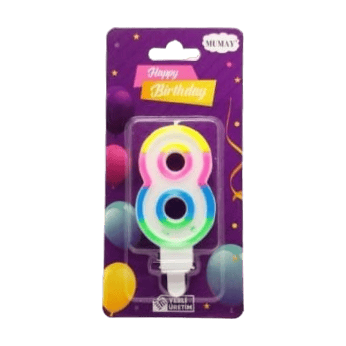 RAKAM MUM RENKLİ EKO NO: 8