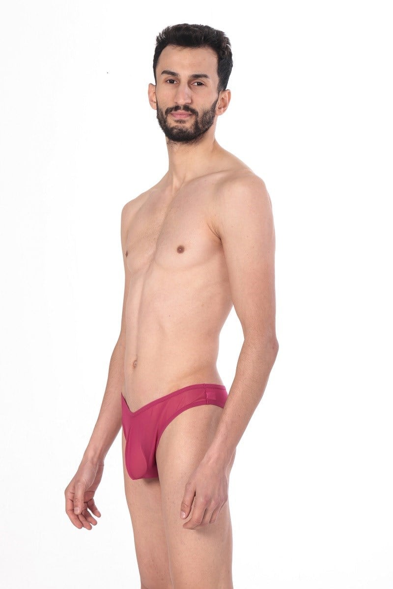 JEU JEU Sheer Slip – Transparan Tül, Ultra Hafif, Esnek Erkek Slip