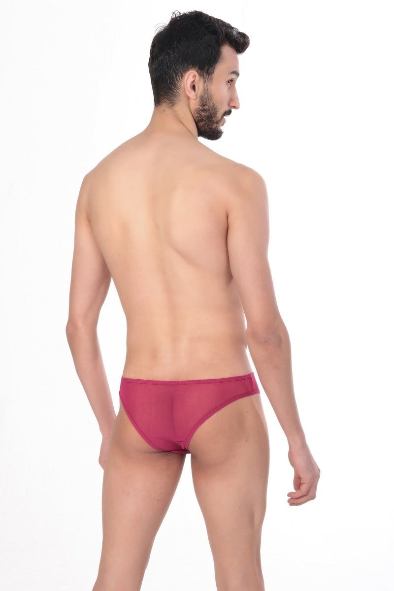 JEU JEU Sheer Slip – Transparan Tül, Ultra Hafif, Esnek Erkek Slip
