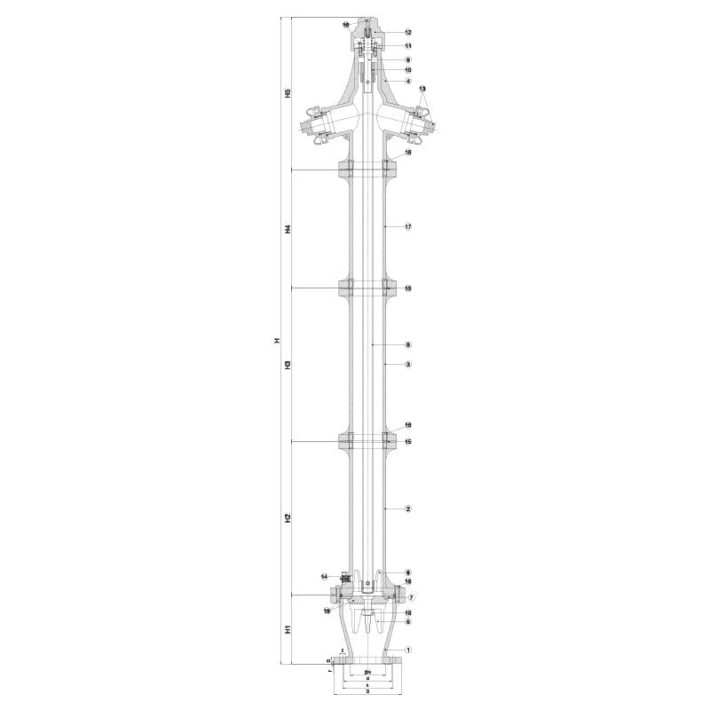 DN 80 YERUSTU YANGIN HİDRANTI PN 16
