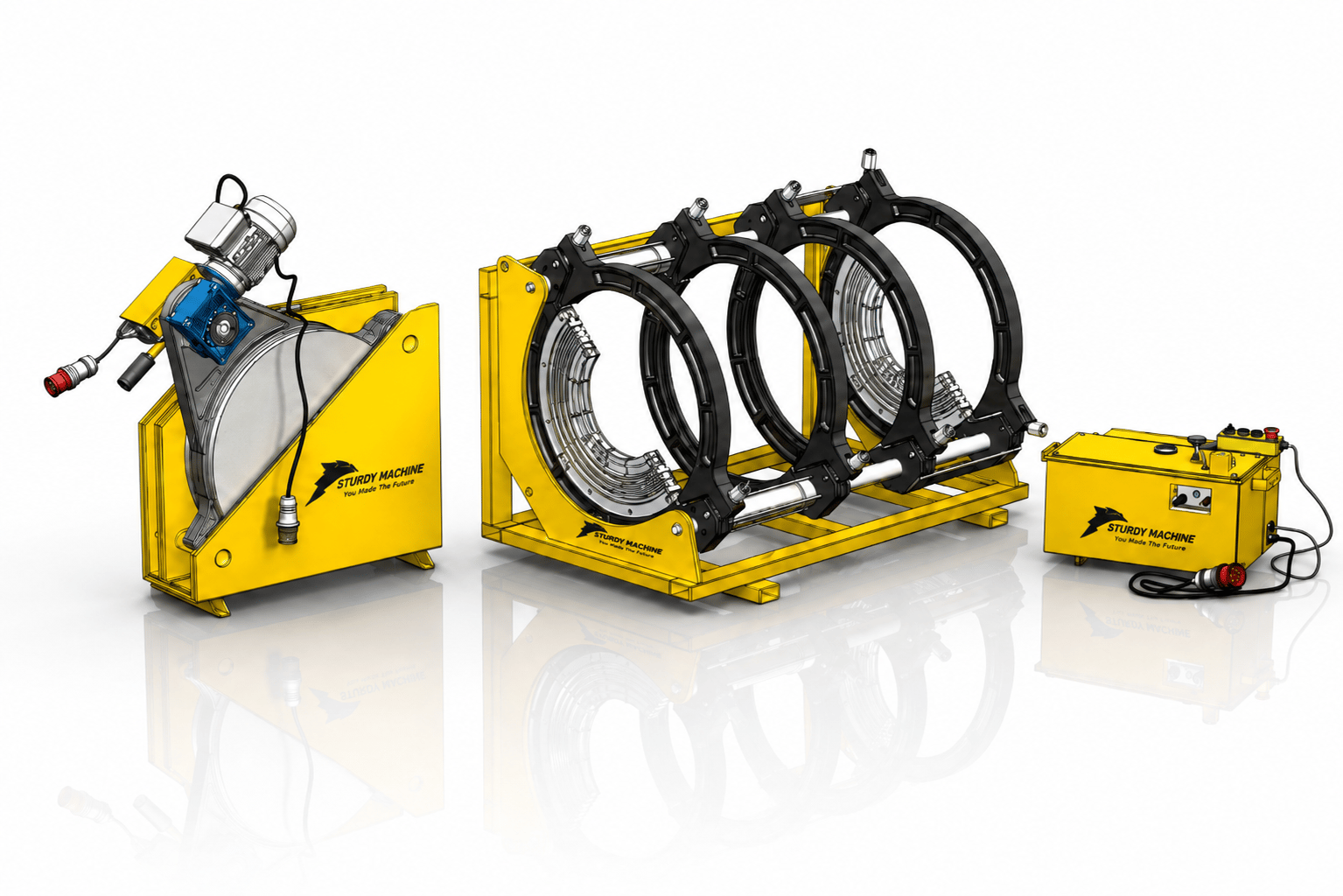 SMB-800 CNC PLASTİK BORU HİDROLİK ALIN KAYNAK MAKİNESİ 500MM-800MM