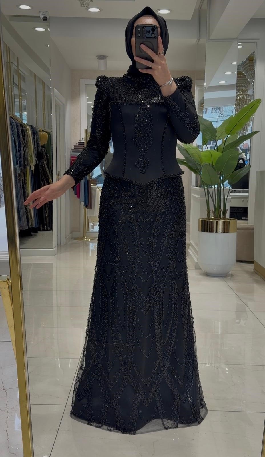 Pınar Şems Yezra Abiye Siyah