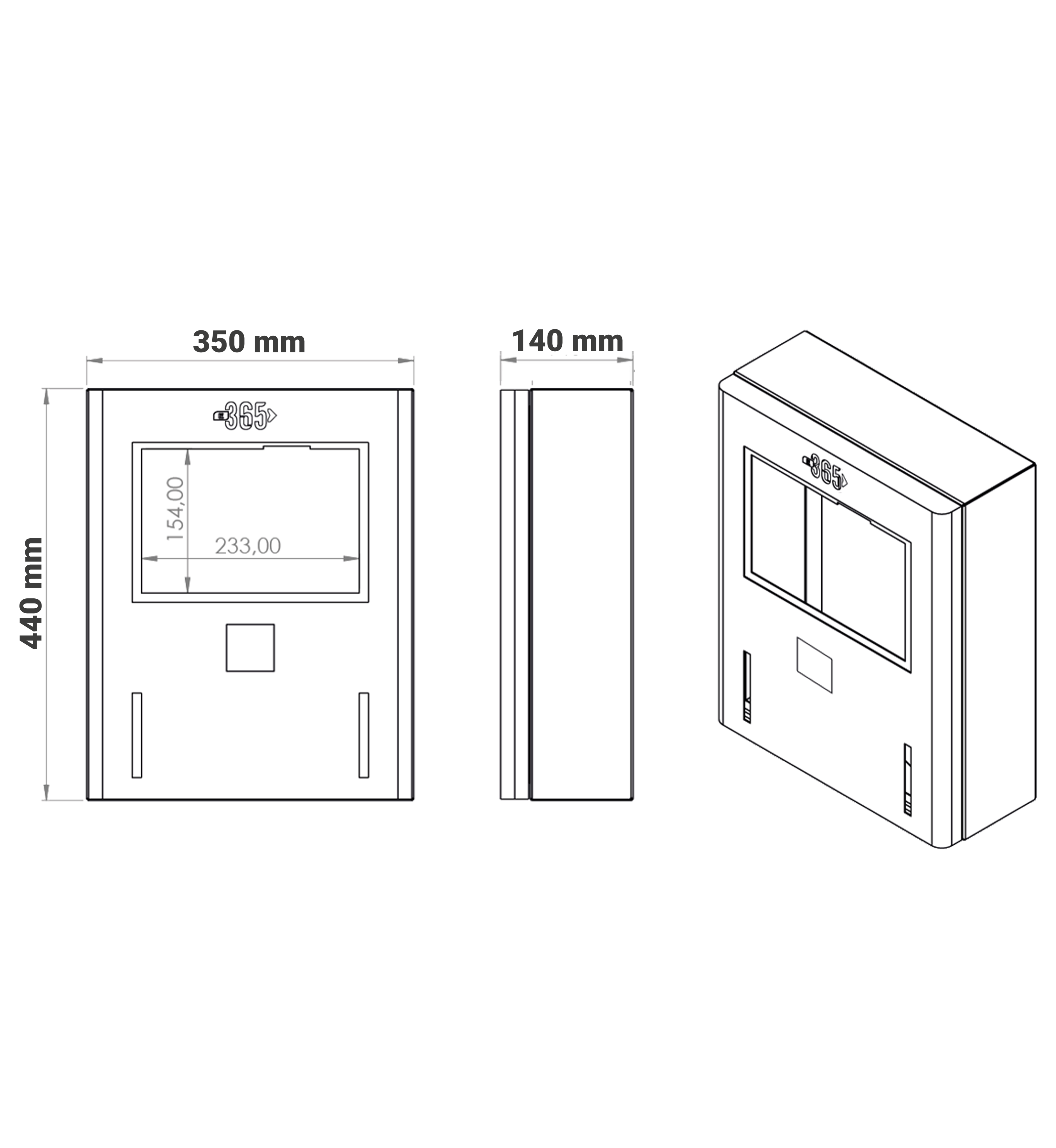 E 365 AC Duvar Tip 10 İnç Ekranlı MID Sayaçlı Çift Kablolu RFID 22kW Şarj İstasyonu