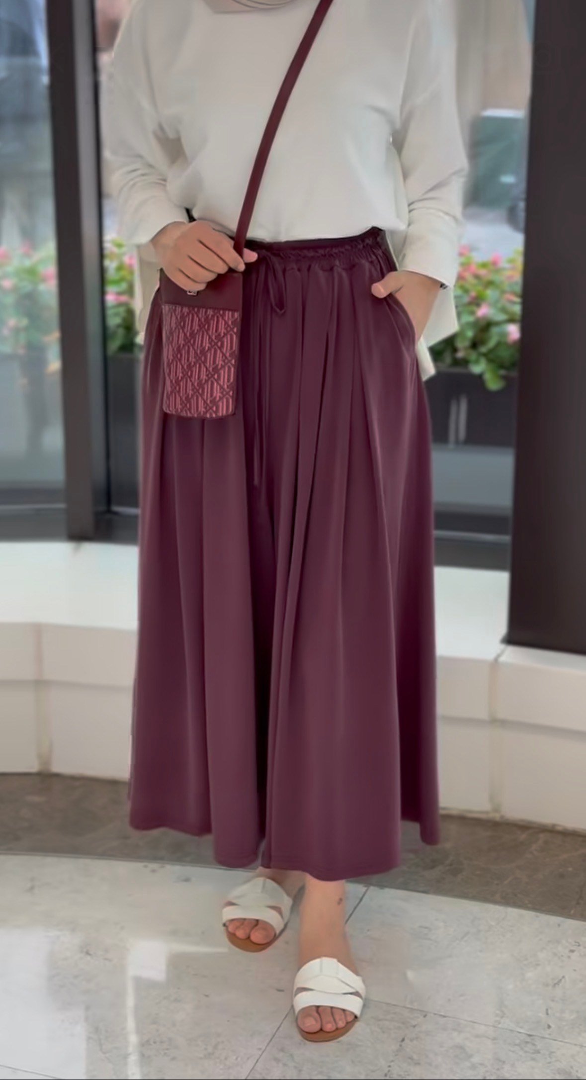Oysho mürdüm bop paça pantolon - 1162