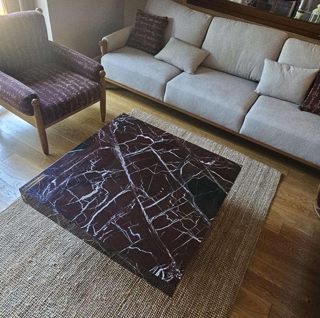 Elazığ vişne orta sehpa- Rosso Levanto orta sehpa 