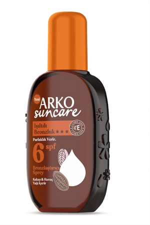 Arko Sun Care SPF 6 Bronzlaştırıcı Güneş Yağı – Doğal Bronzluk, E Vitamini Destekli 220 ml