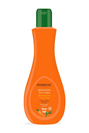 Bebak Güneş Sütü Havuç Özlü – Bronzluk Destekleyici Doğal Formül, 215 ml