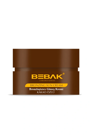 Bebak Kakao Özlü Güneş Bakım Kremi – Bronzluk Destekleyici Yoğun Nemlendirici, 100 ml