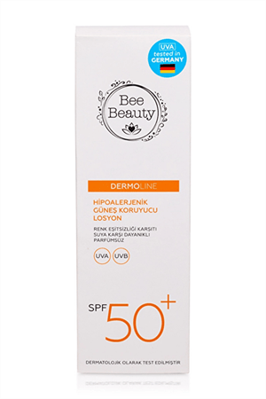 Bee Beauty Hipoalerjenik Güneş Koruyucu Losyon SPF50+ – Hassas Ciltler İçin Yüksek UVA & UVB Koruması, 100 ml