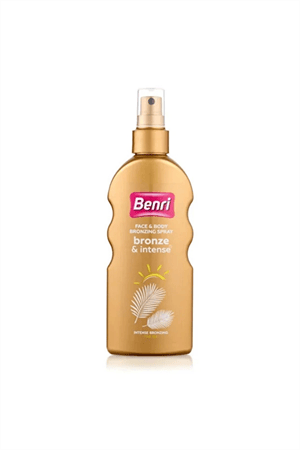 Benri Yoğun & Hızlı Bronzlaştırıcı Sprey – Kakao Özlü Doğal Bronzluk Sağlayan Vücut Spreyi, 150 ml