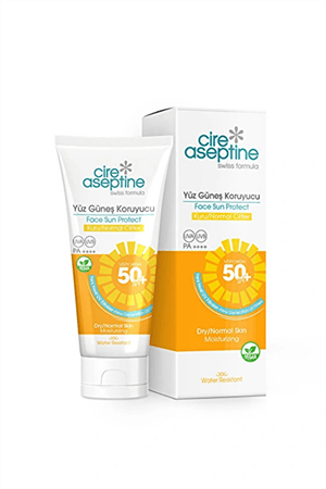 Cire Aseptine Yüz Güneş Koruyucu Krem Kuru ve Normal Ciltler 50+ SPF 50 ml