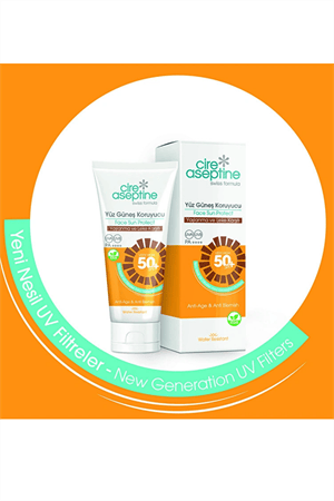 Cire Aseptine Yüz Güneş Kremi SPF 50+ – Yaşlanma Karşıtı & Leke Önleyici Koruma, 50 ml