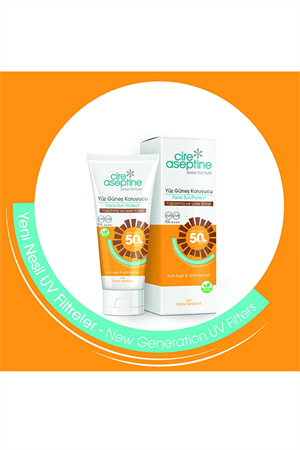 Cire Aseptine Yüz Güneş Kremi SPF 50+ – Yaşlanma Karşıtı & Leke Önleyici Koruma, 50 ml
