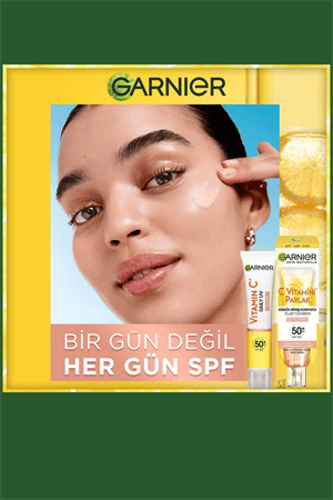 Garnier C Vitamini Parlak Güneş Koruyucu Yüz Kremi SPF50+ – Işıltılı Günlük Fluid Doku, 40 ml