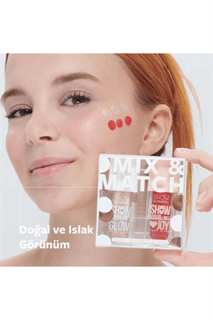Mix & Match Glow Liquid Highlighter 72 & Joy Liquid Blush 55 Pastel
