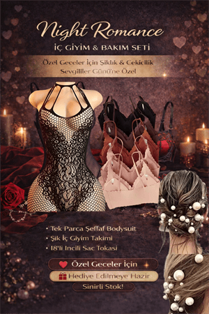 Night Romance Sevgililer Günü İç Giyim Seti – Şıklık & Çekicilik (3'lü Set)