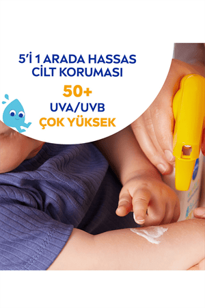 Nivea Sun Bebek & Çocuk Güneş Spreyi SPF 50 – 270 ml | Hassas Ciltler İçin Yüksek Koruma | Suya Dayanıklı Güneş Koruyucu