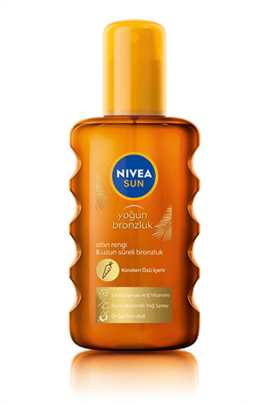 Nivea Sun SPF6 Karoten Özlü Yoğun Bronzlaştırıcı Güneş Yağı Sprey 200 ml