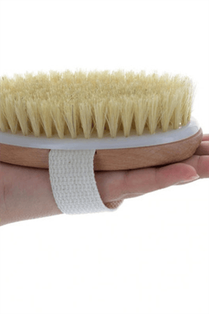 Organik Doğal At Kılı Selülit Fırçası Masaj Aleti Banyo Vucüt Fırça Peeling