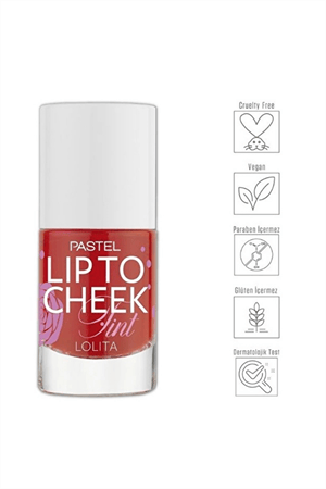 Pastel Lip To Cheek Tint Lolita – Dudak ve Yanaklar İçin Doğal Renk Veren Likit Allık & Ruj
