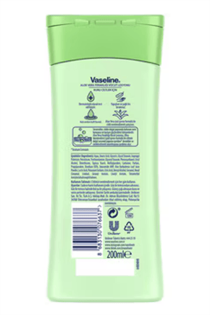 Vaseline Vücut Losyonu 4'lü Set – 4 x 200 ml | Aloe Vera, Kakao, Hassas Bakım, Temel Onarım | Tüm Cilt Tipleri İçin Nemlendirici Set