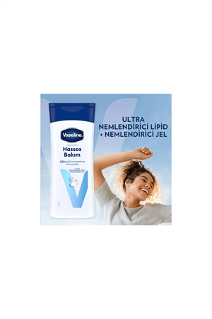 Vaseline Vücut Losyonu Temel Onarım Kuru Ciltler İçin 200 ml ve Hassas Bakım Kuru Çok Kuru ve Hassas Ciltler İçin 200 ml