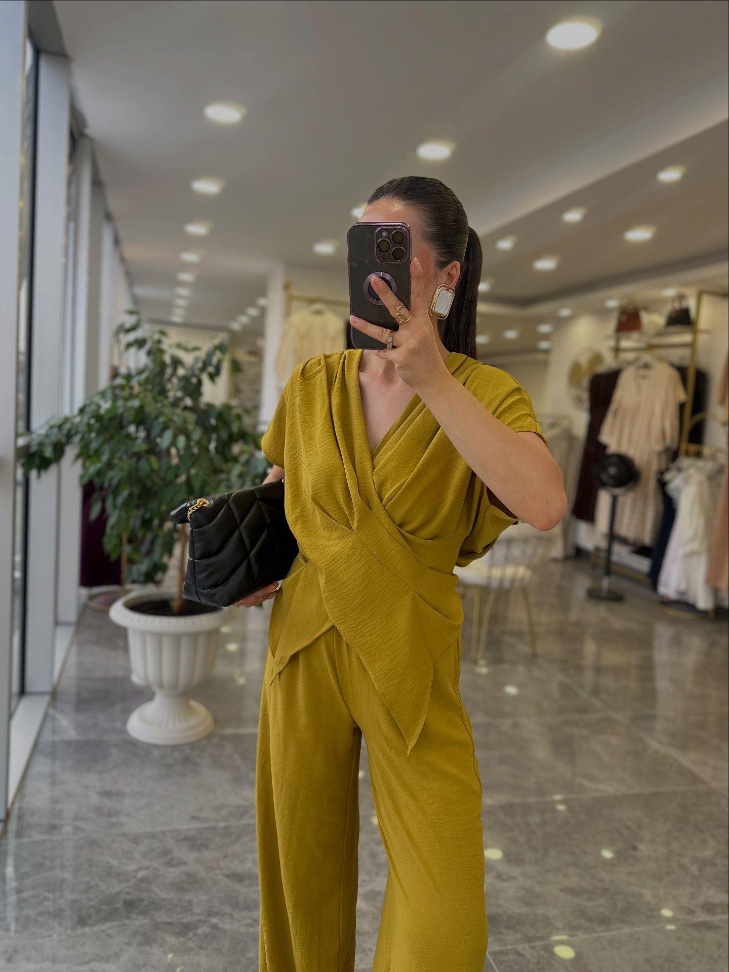 TAKIMModa MTTKMÇLK900Bluz Pantolon Takım