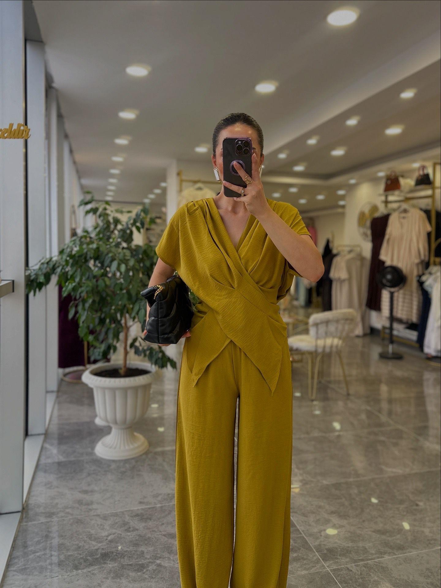 TAKIMModa MTTKMÇLK900Bluz Pantolon Takım