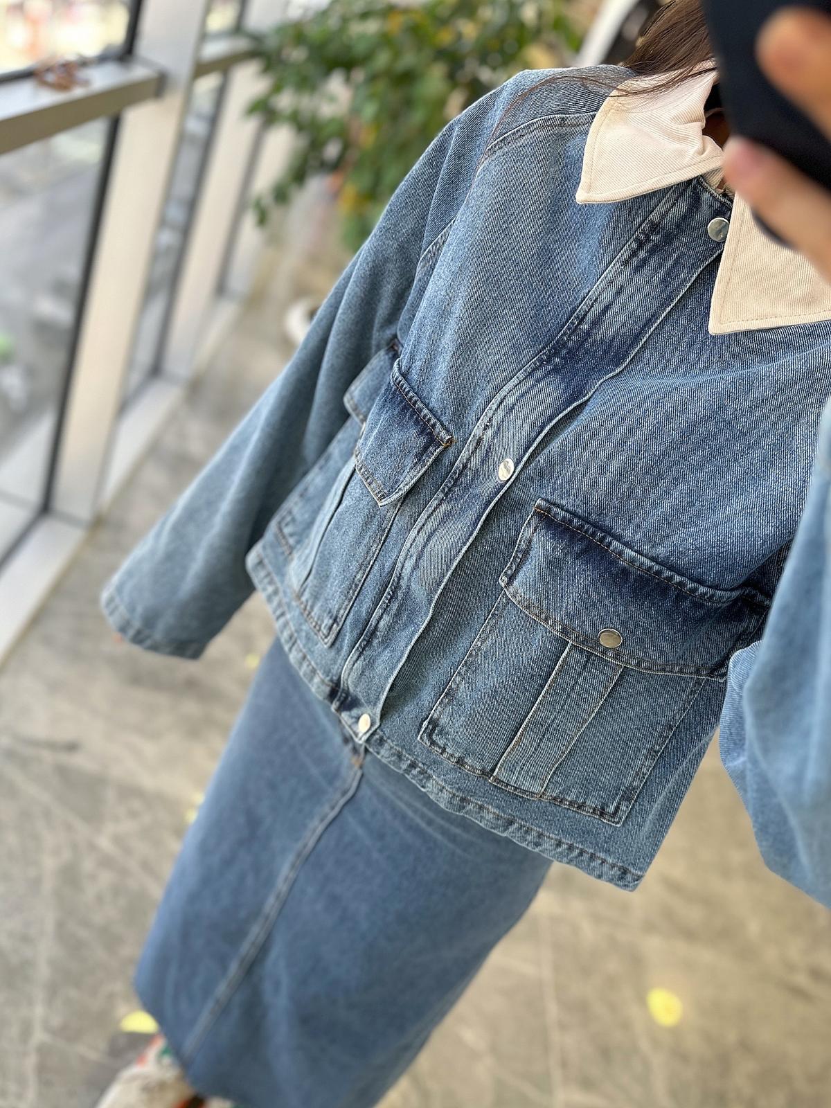 TAKIMModa MTDNMTKCKTTKM980Denim Etek Ceket Takım