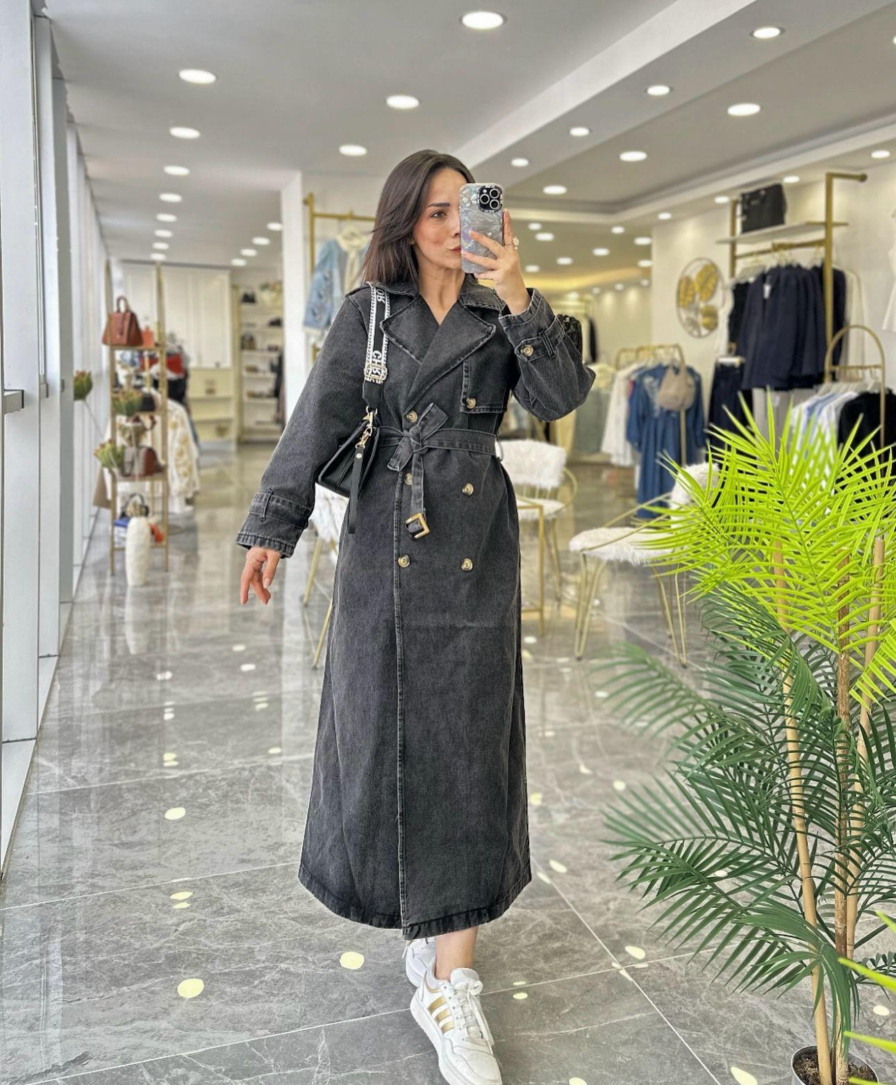 TRENÇKOTModa MTTRNÇKT01Denim Trençkot