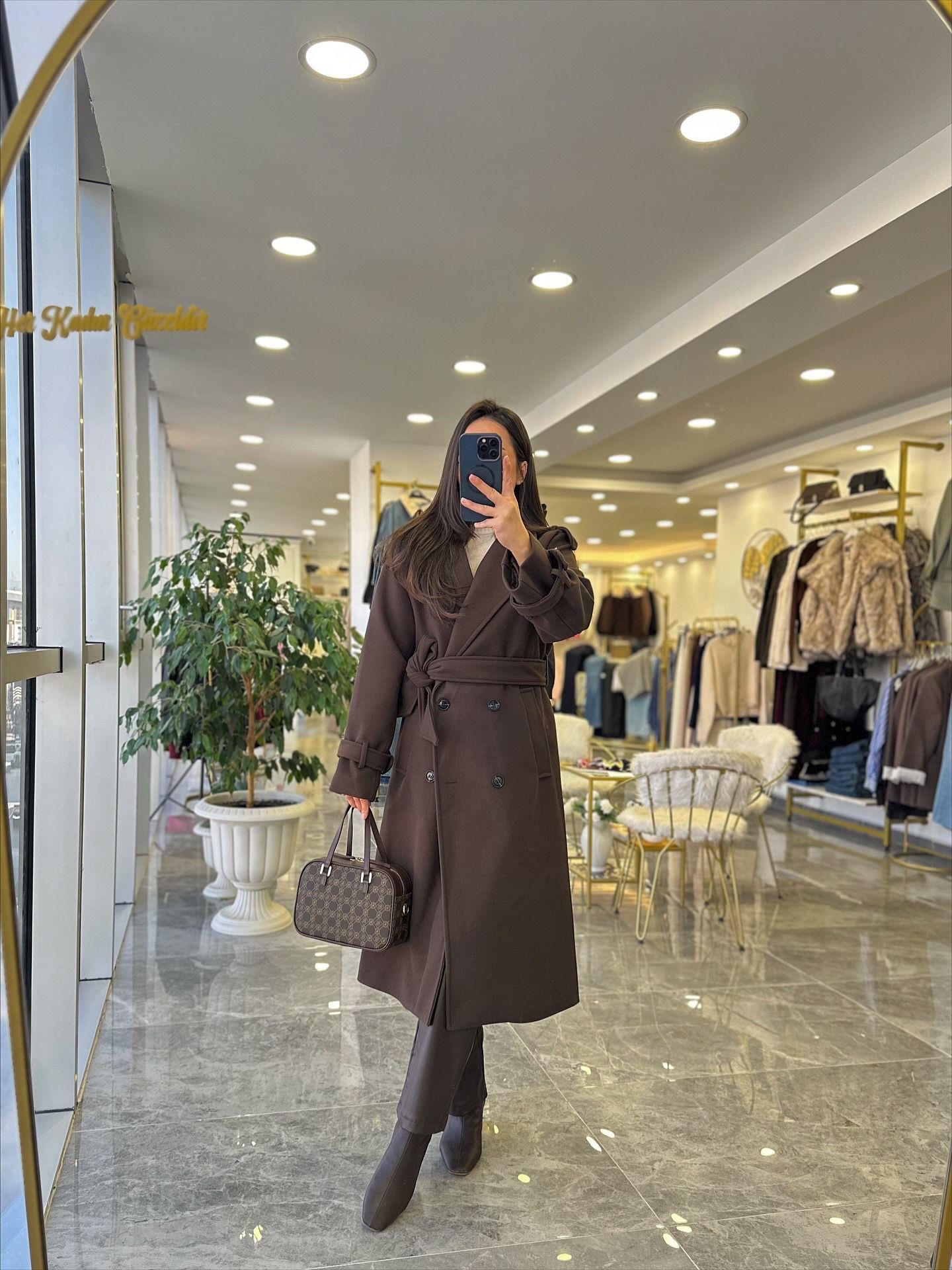 KABANModa MTKHVKŞKBN1000Kahve Kaşe Kaban