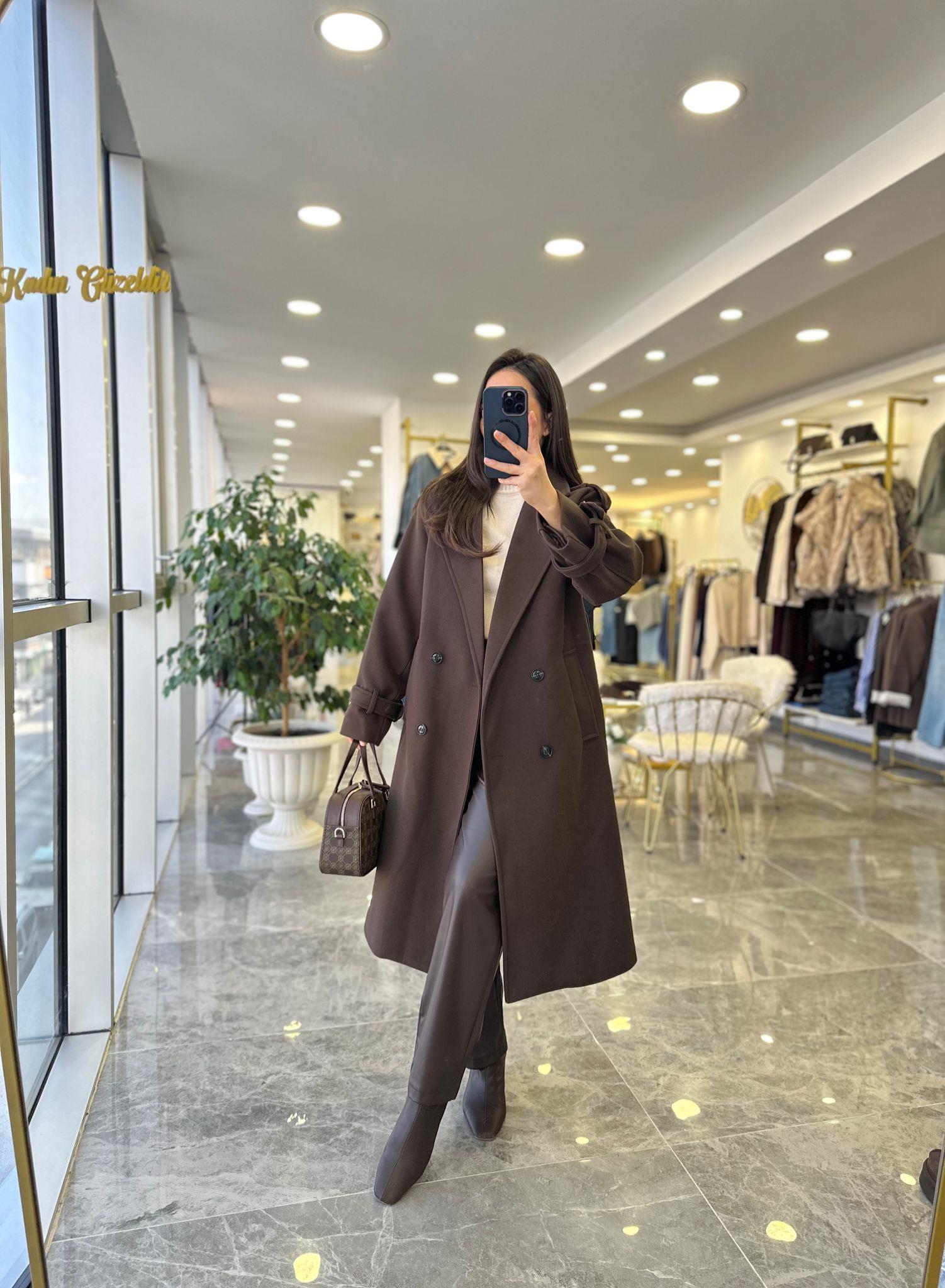 KABANModa MTKHVKŞKBN1000Kahve Kaşe Kaban