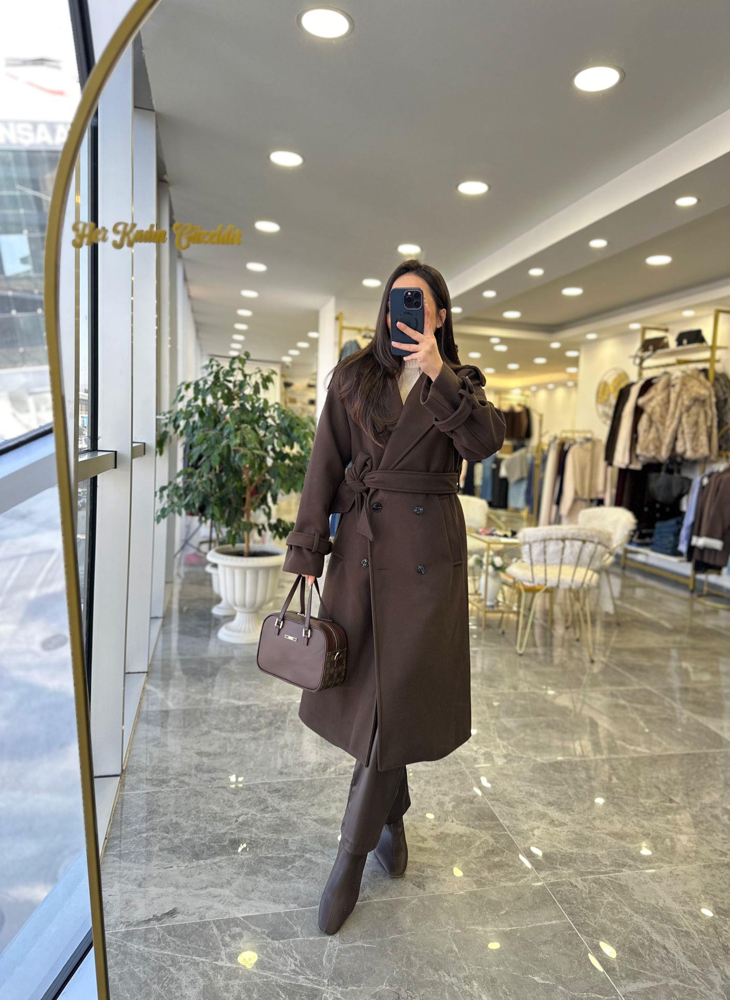 KABANModa MTKHVKŞKBN1000Kahve Kaşe Kaban