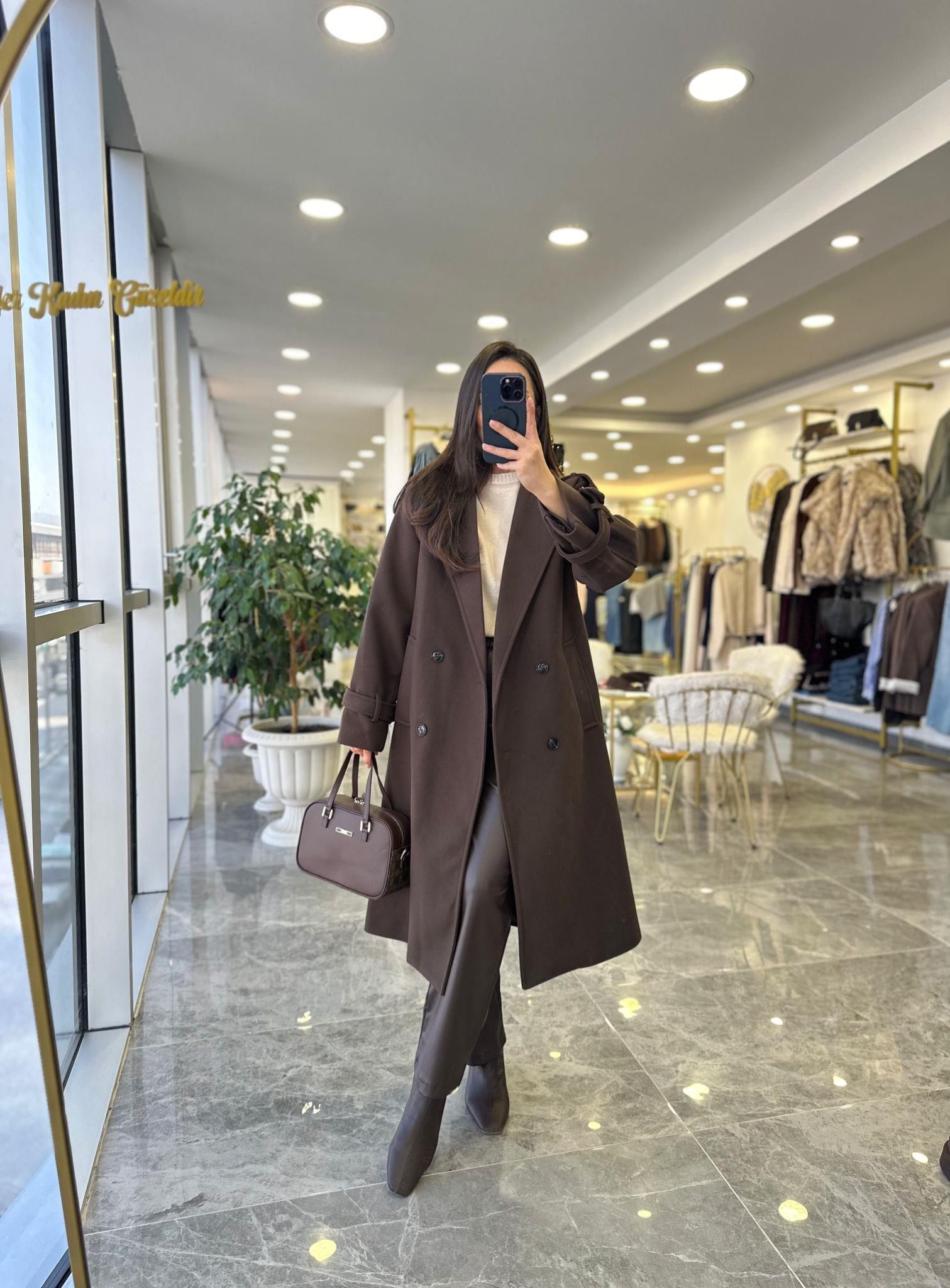 KABANModa MTKHVKŞKBN1000Kahve Kaşe Kaban