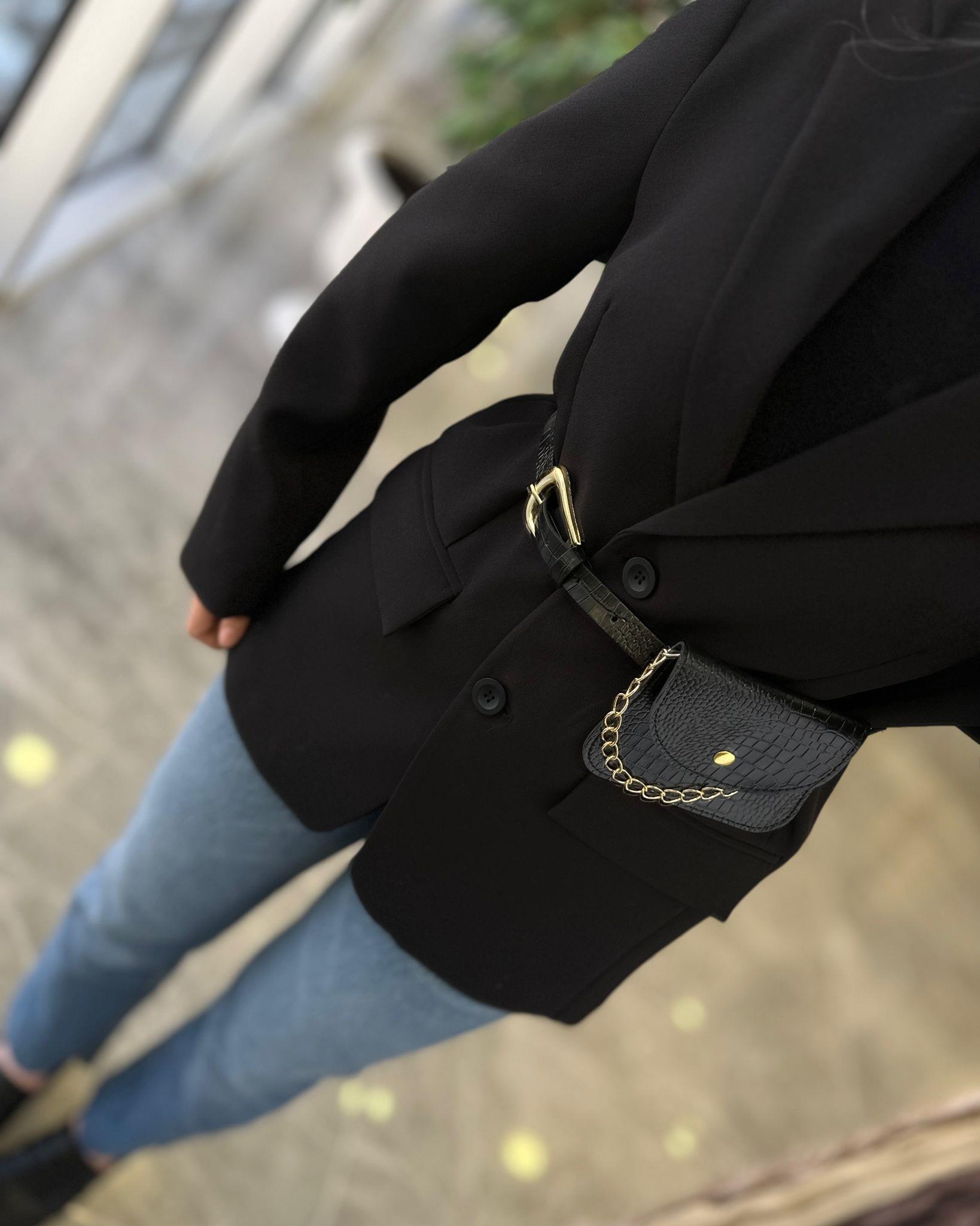 CEKETModa MTKMRCKT700Kemer Detaylı Ceket