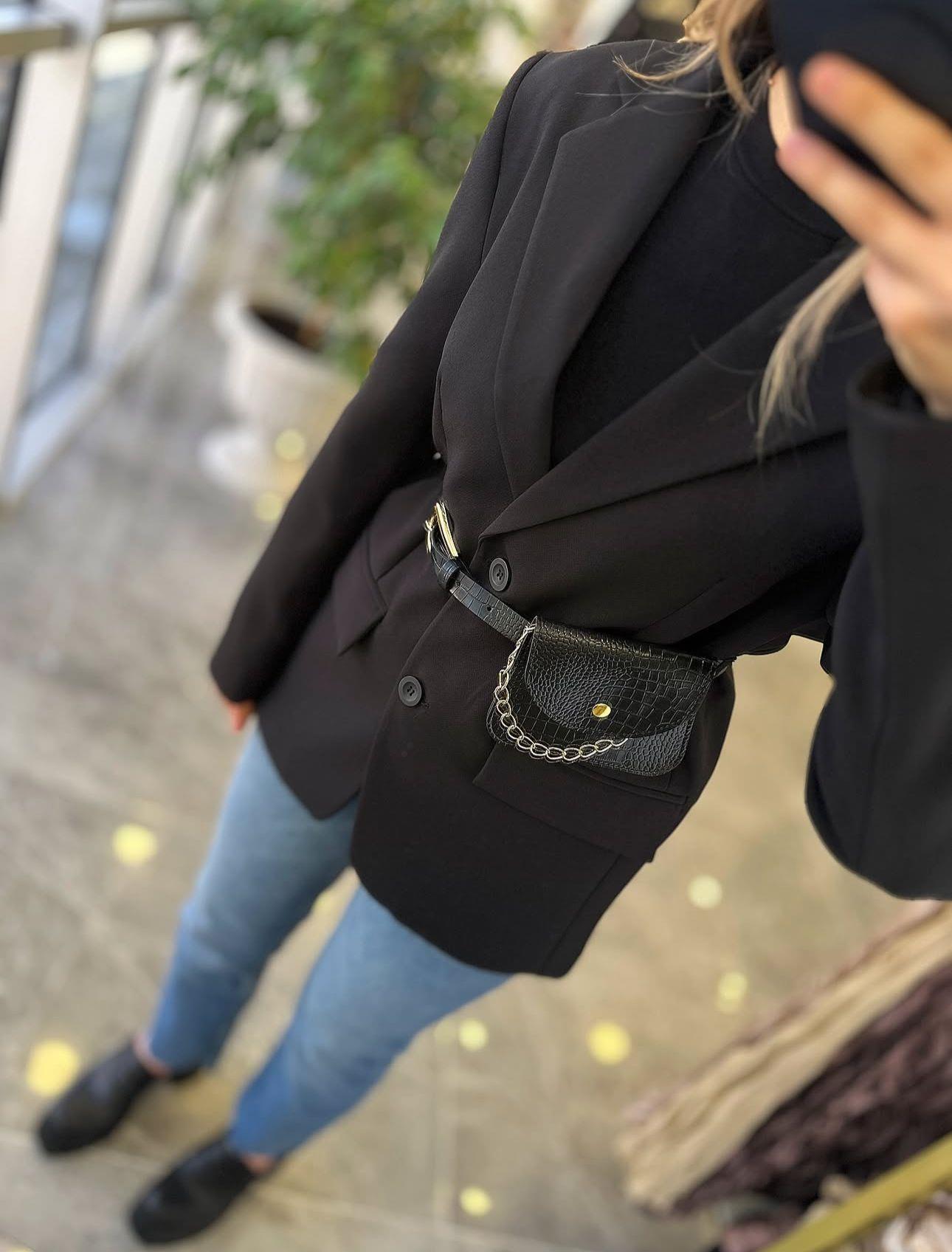 CEKETModa MTKMRCKT700Kemer Detaylı Ceket