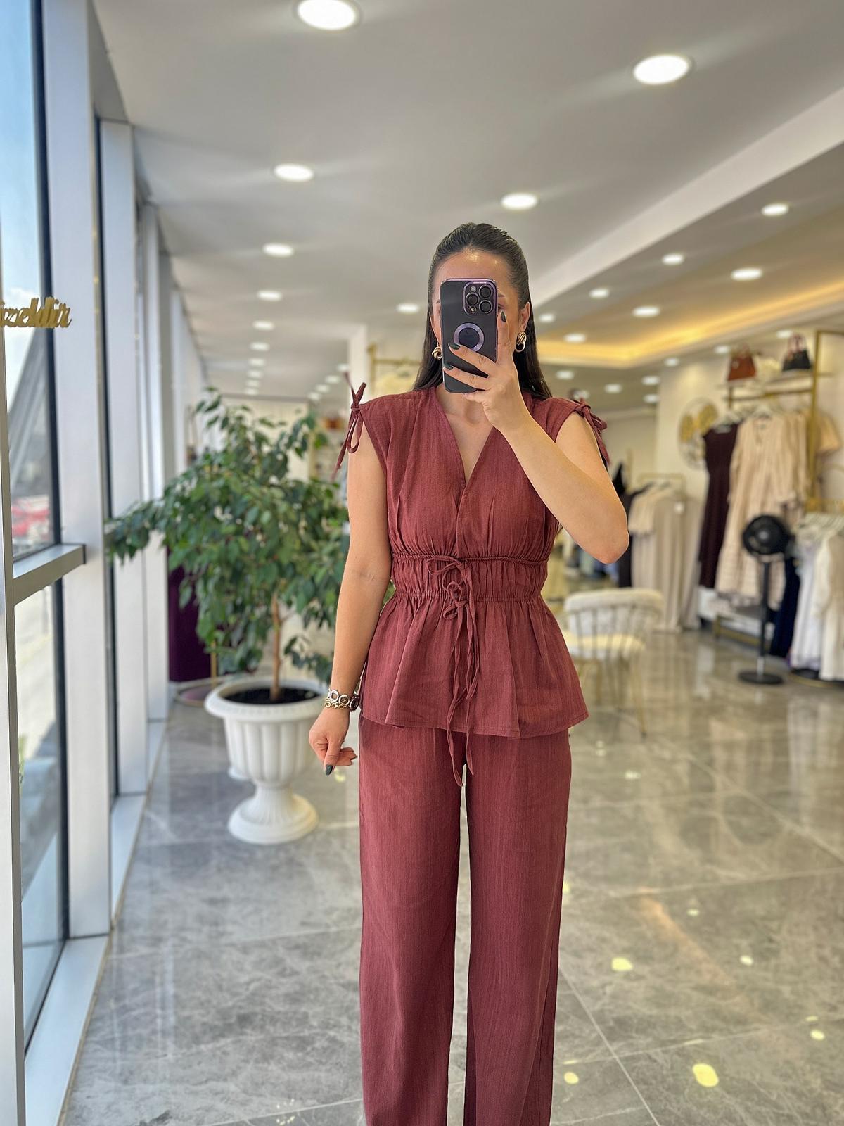 TAKIMModa MTKTNTKM850Keten Takım Bağcıklı 
