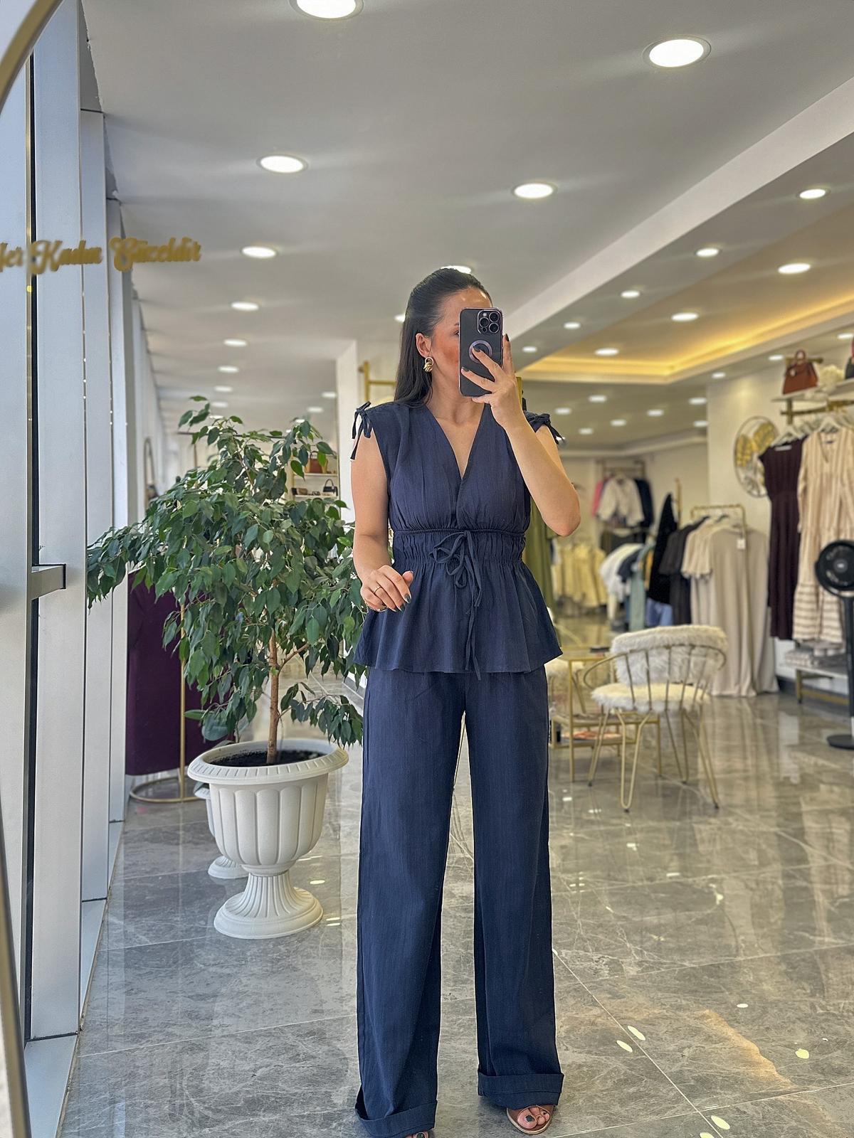 TAKIMModa MTKTNTKM850Keten Takım Bağcıklı 