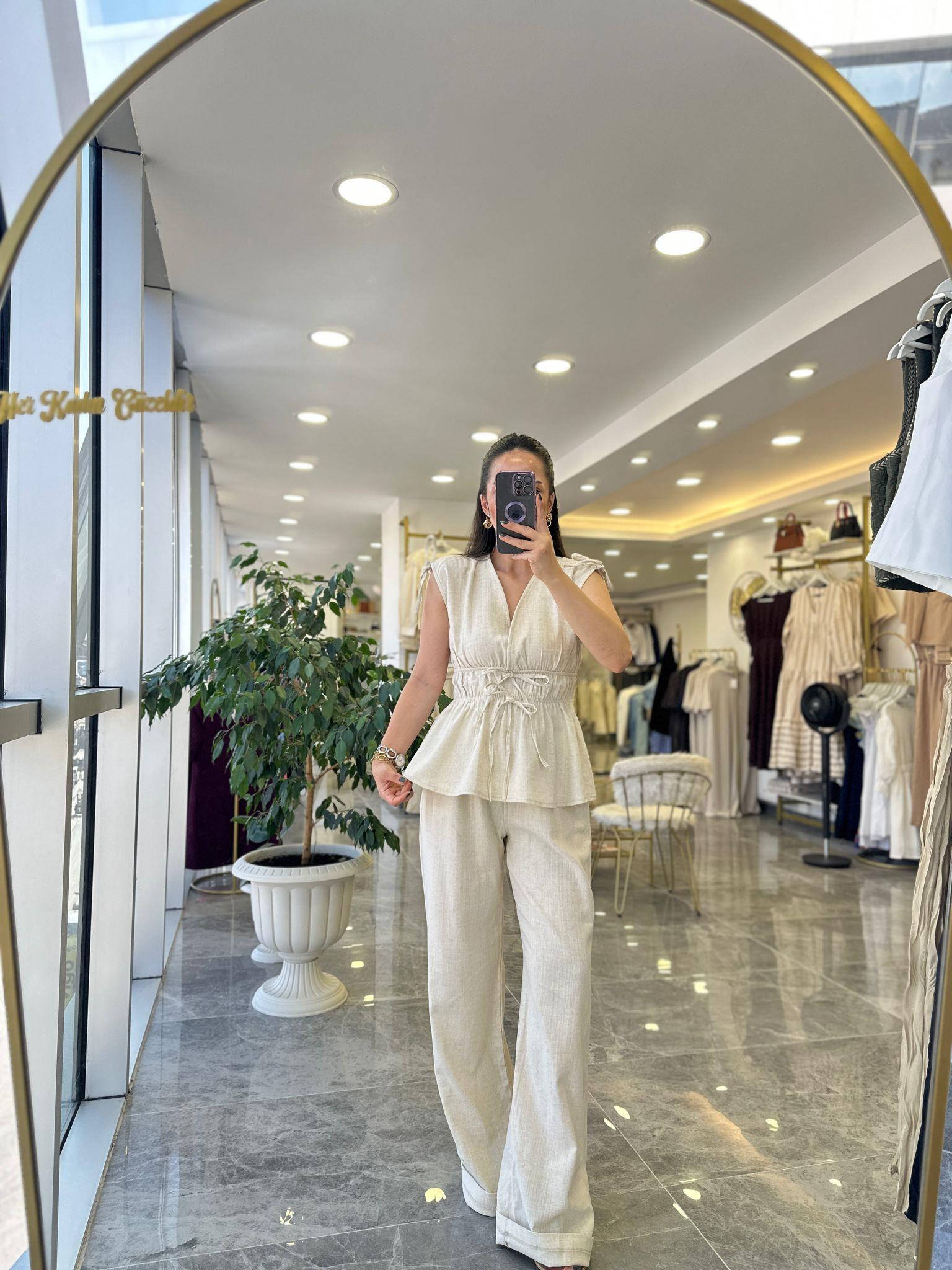 TAKIMModa MTKTNTKM850Keten Takım Bağcıklı 