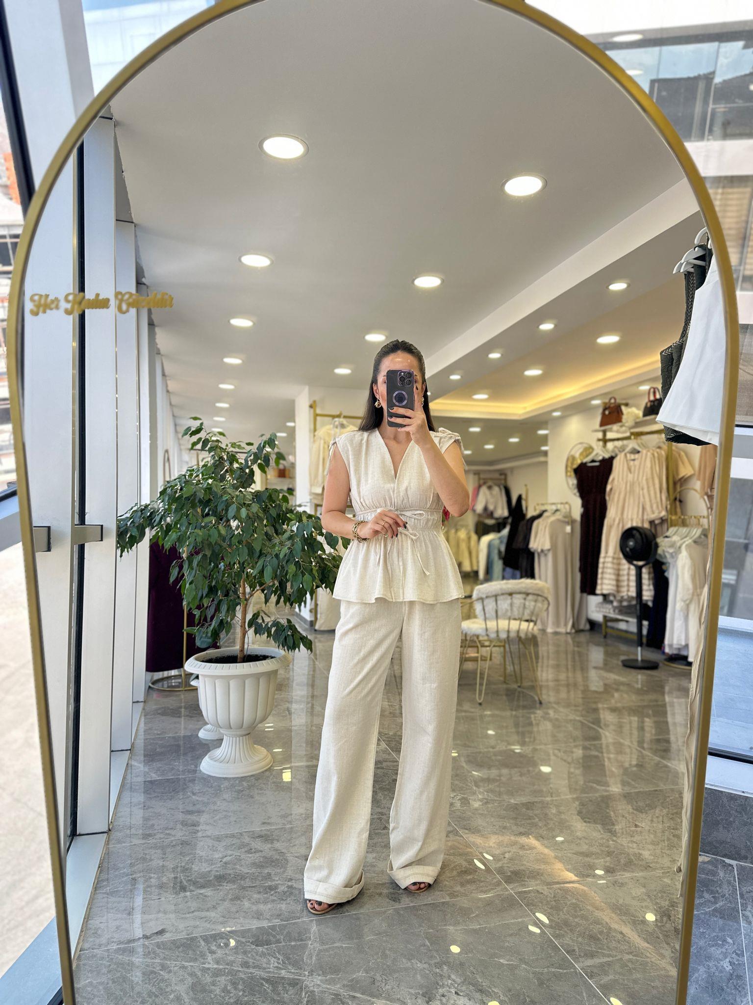 TAKIMModa MTKTNTKM850Keten Takım Bağcıklı 