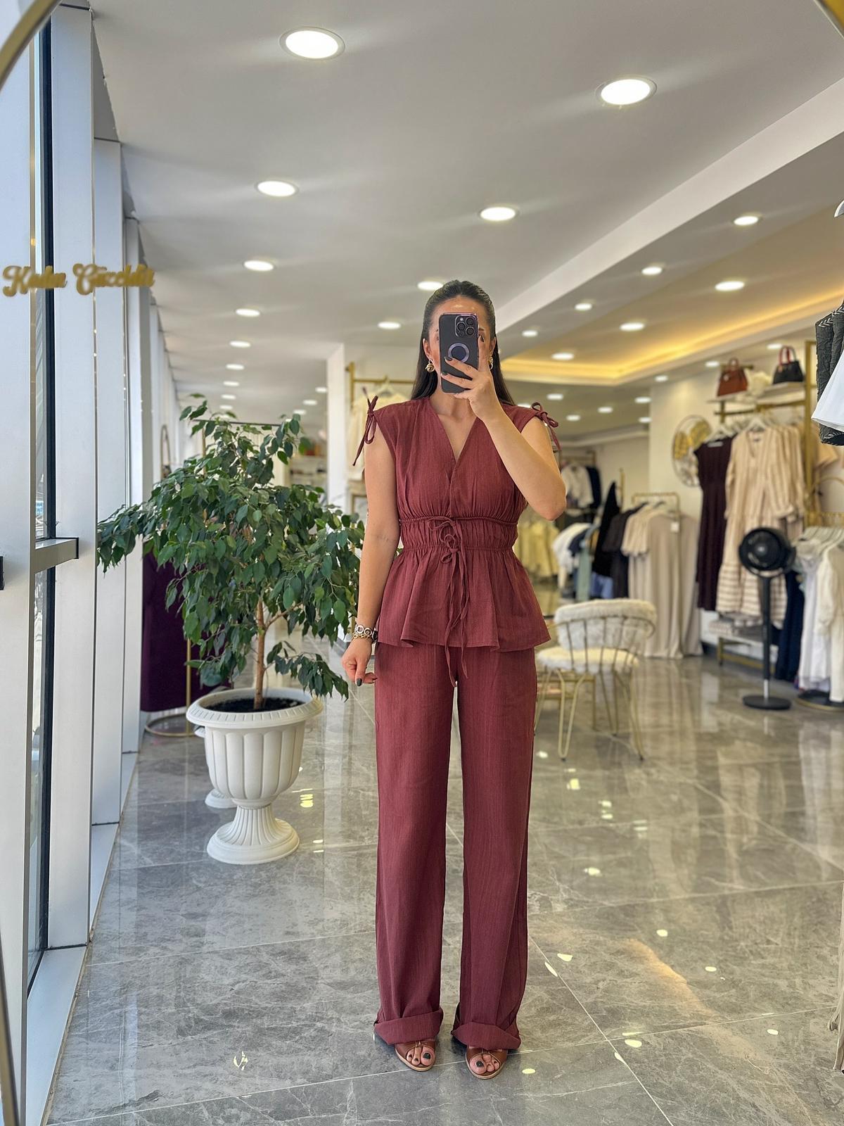 TAKIMModa MTKTNTKM850Keten Takım Bağcıklı 