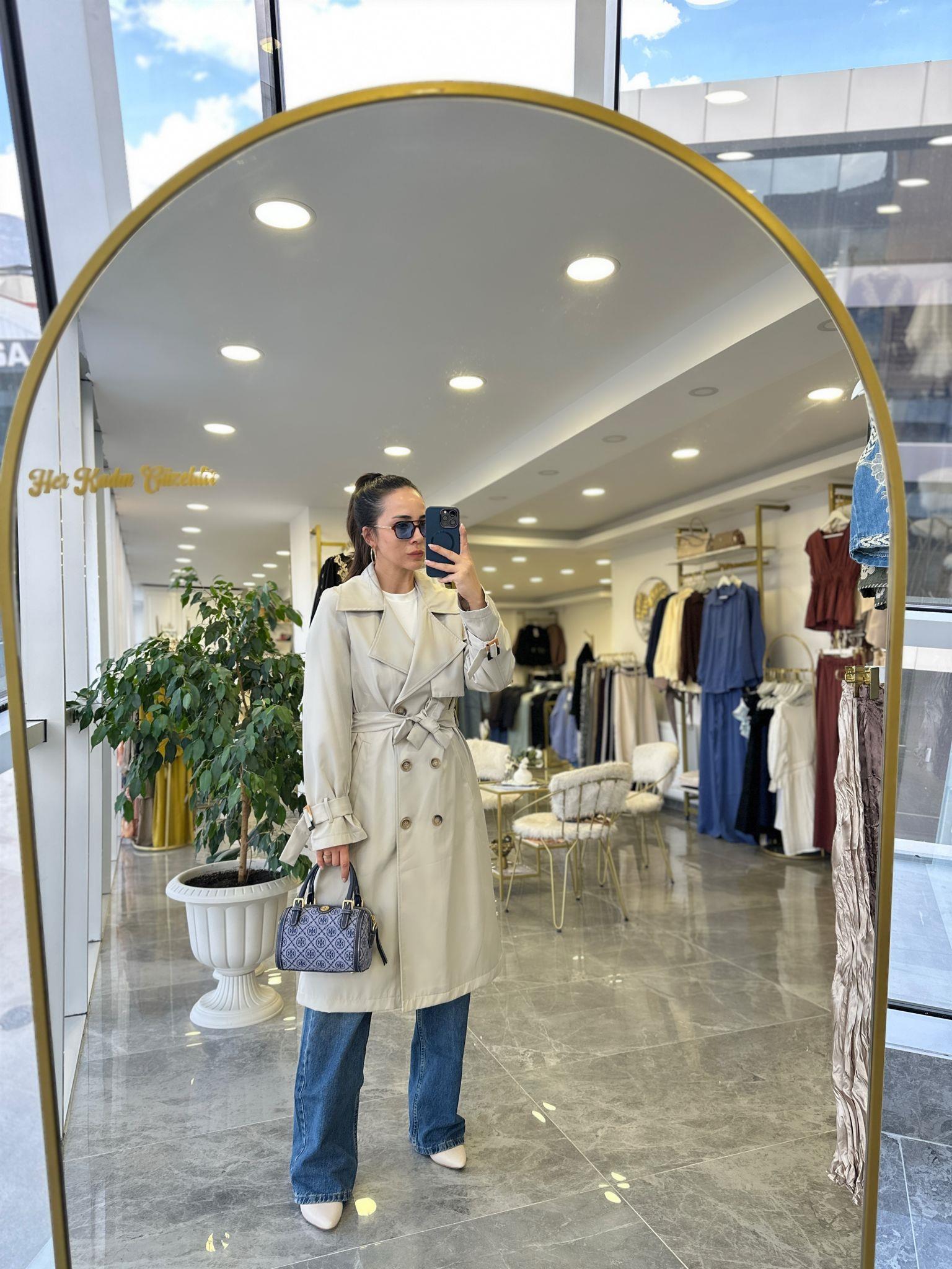 TRENÇKOTModa MTMidinytrnkçtt900Klasik Trençkot