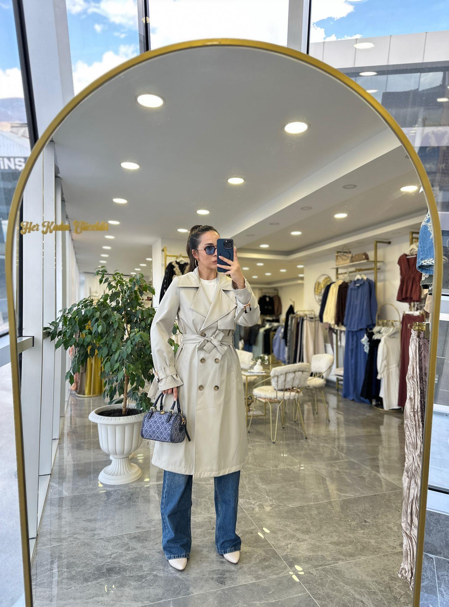 TRENÇKOTModa MTMidinytrnkçtt900Klasik Trençkot