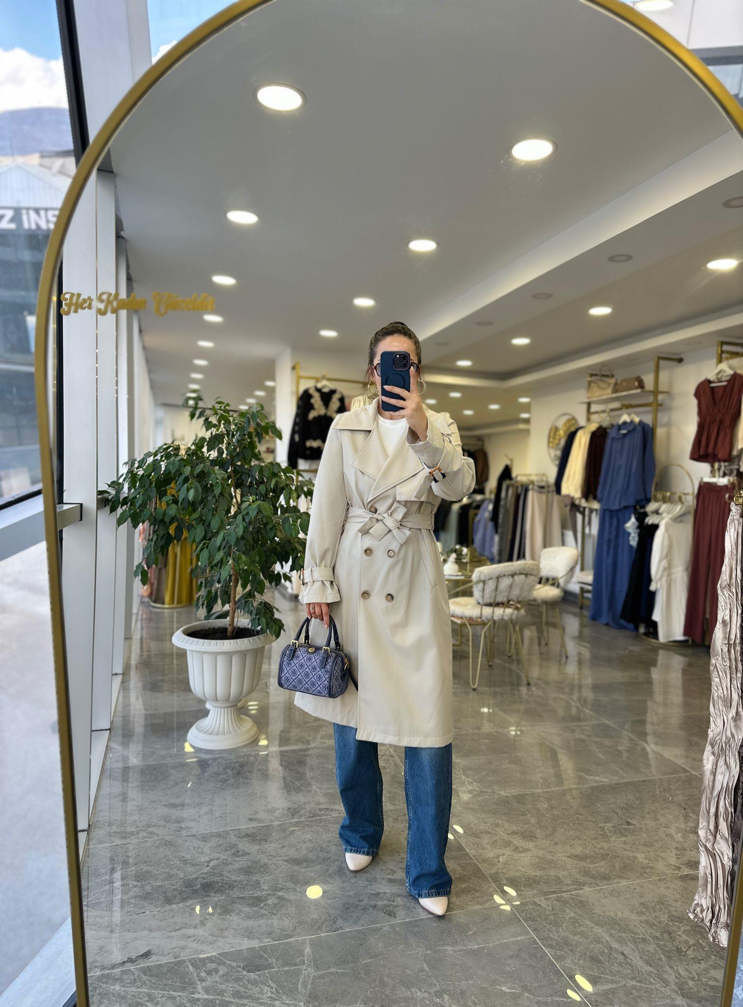 TRENÇKOTModa MTMidinytrnkçtt900Klasik Trençkot