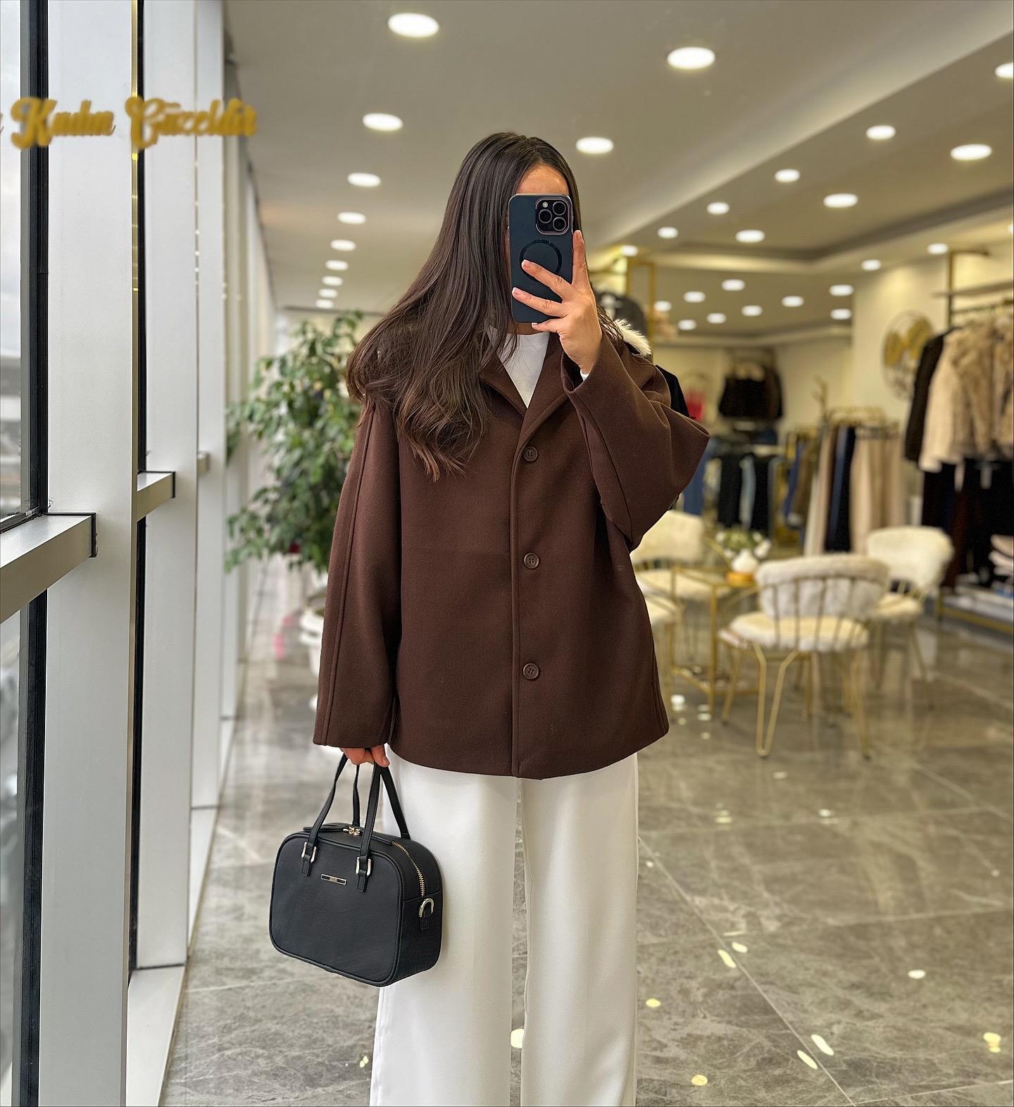 CEKETModa MTKRKLKŞCKT1000Kürklü Kaşe Ceket