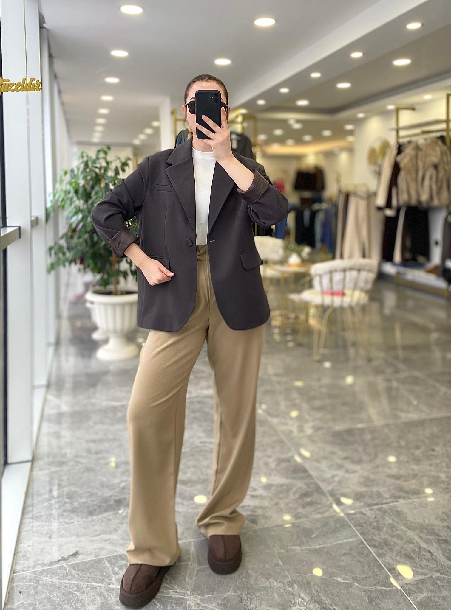 CEKETModa MTMSKLNMDLCKT6500Maskülen Acı Kahve Ceket