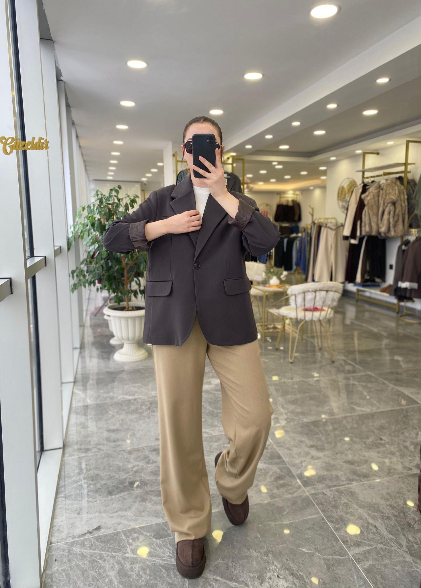 CEKETModa MTMSKLNMDLCKT6500Maskülen Acı Kahve Ceket