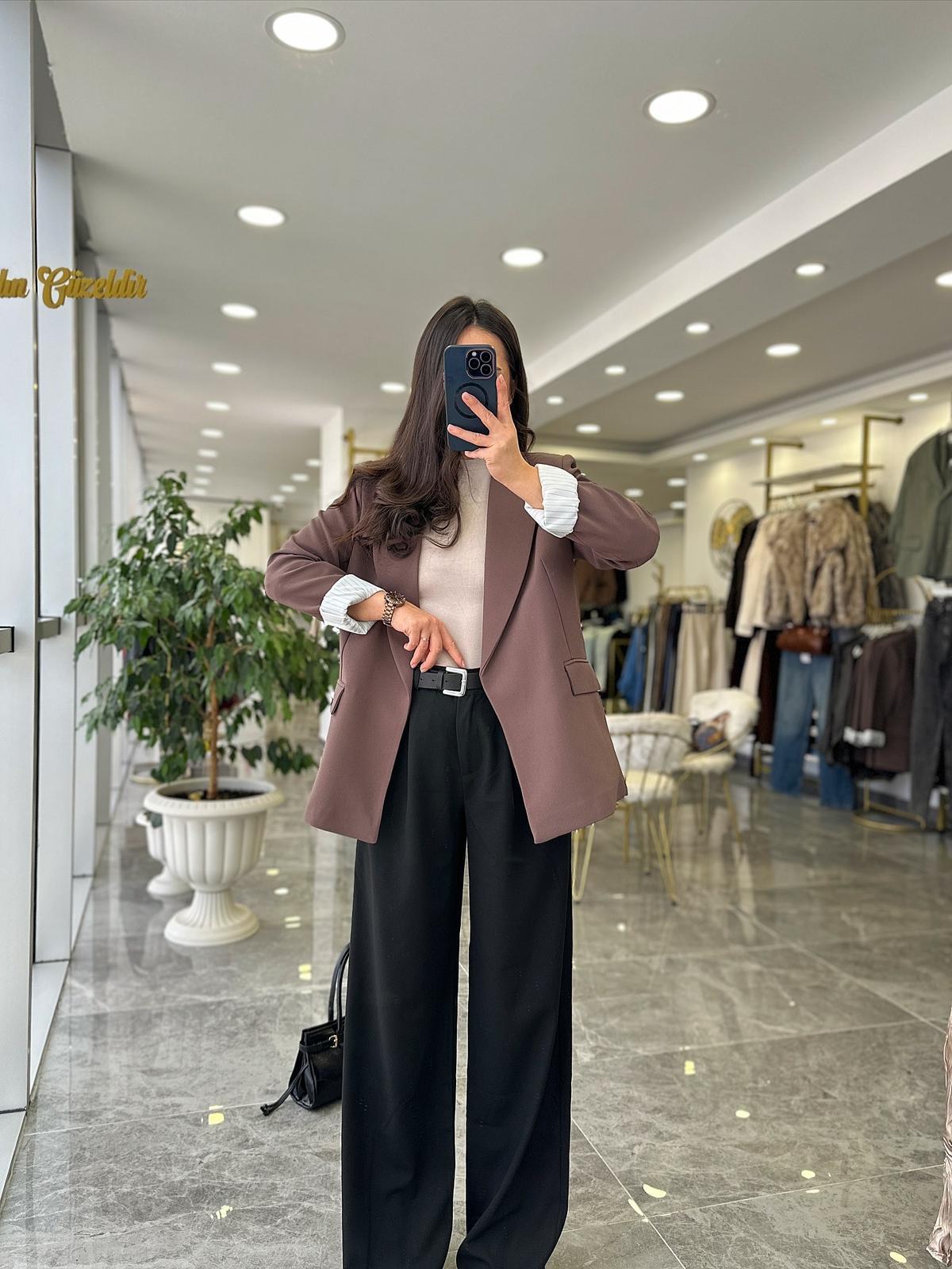 CEKETModa MTŞLYKBLZRCKTŞal Yaka Blazer Ceket