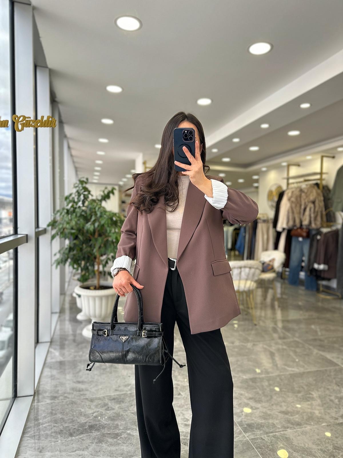 CEKETModa MTŞLYKBLZRCKTŞal Yaka Blazer Ceket